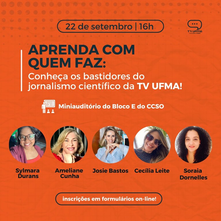 TV UFMA promove bate-papo sobre divulgação científica e jornalismo