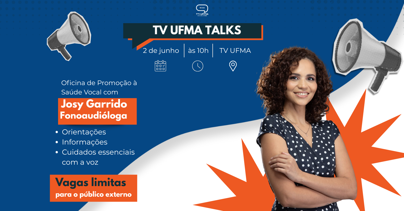 TV UFMA Talks abre vagas para oficina de promoção à saúde vocal