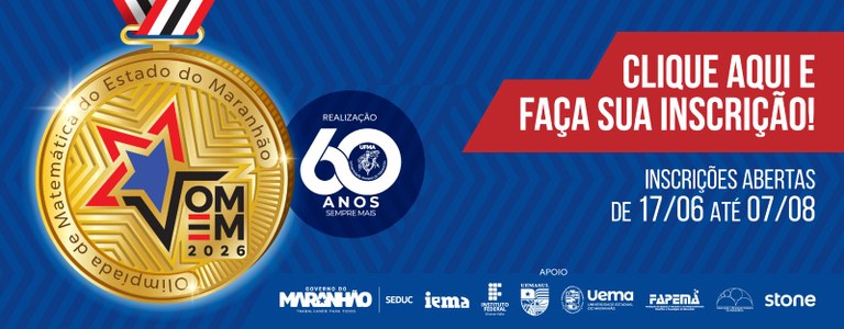 UFMA abre inscrições para a 2ª edição da Olimpíada de Matemática do Estado do Maranhão