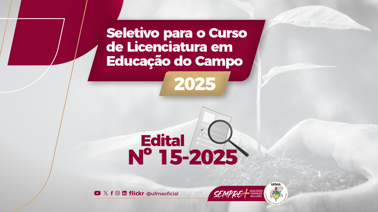 UFMA abre inscrições para o curso de Licenciatura em Educação do Campo em Bacabal