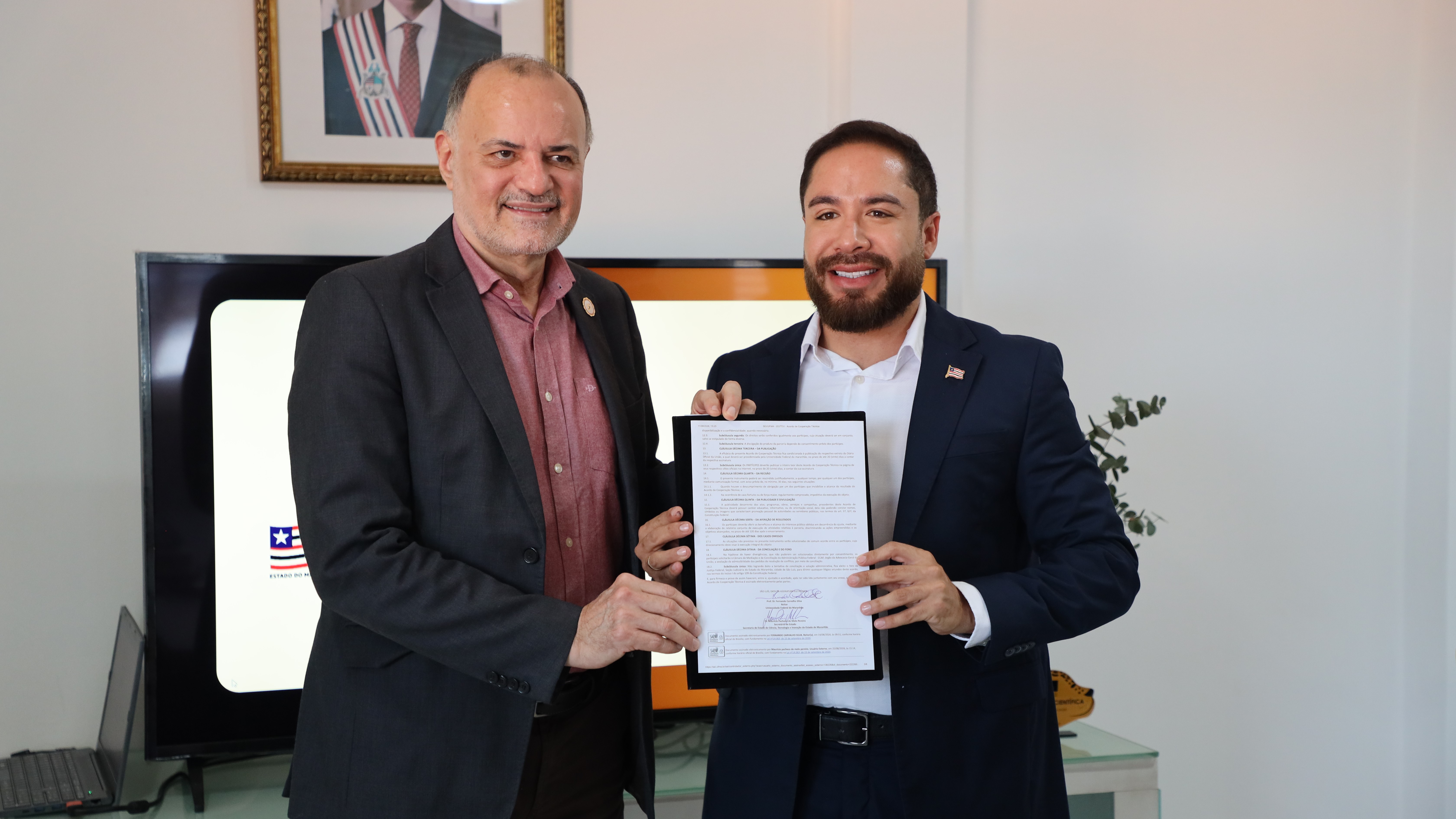 UFMA e Secti firmam acordo para promover inclusão digital de pessoas idosas