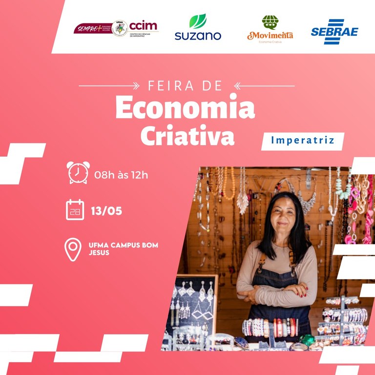 UFMA Imperatriz realiza Feira de Economia Criativa no próximo dia 13
