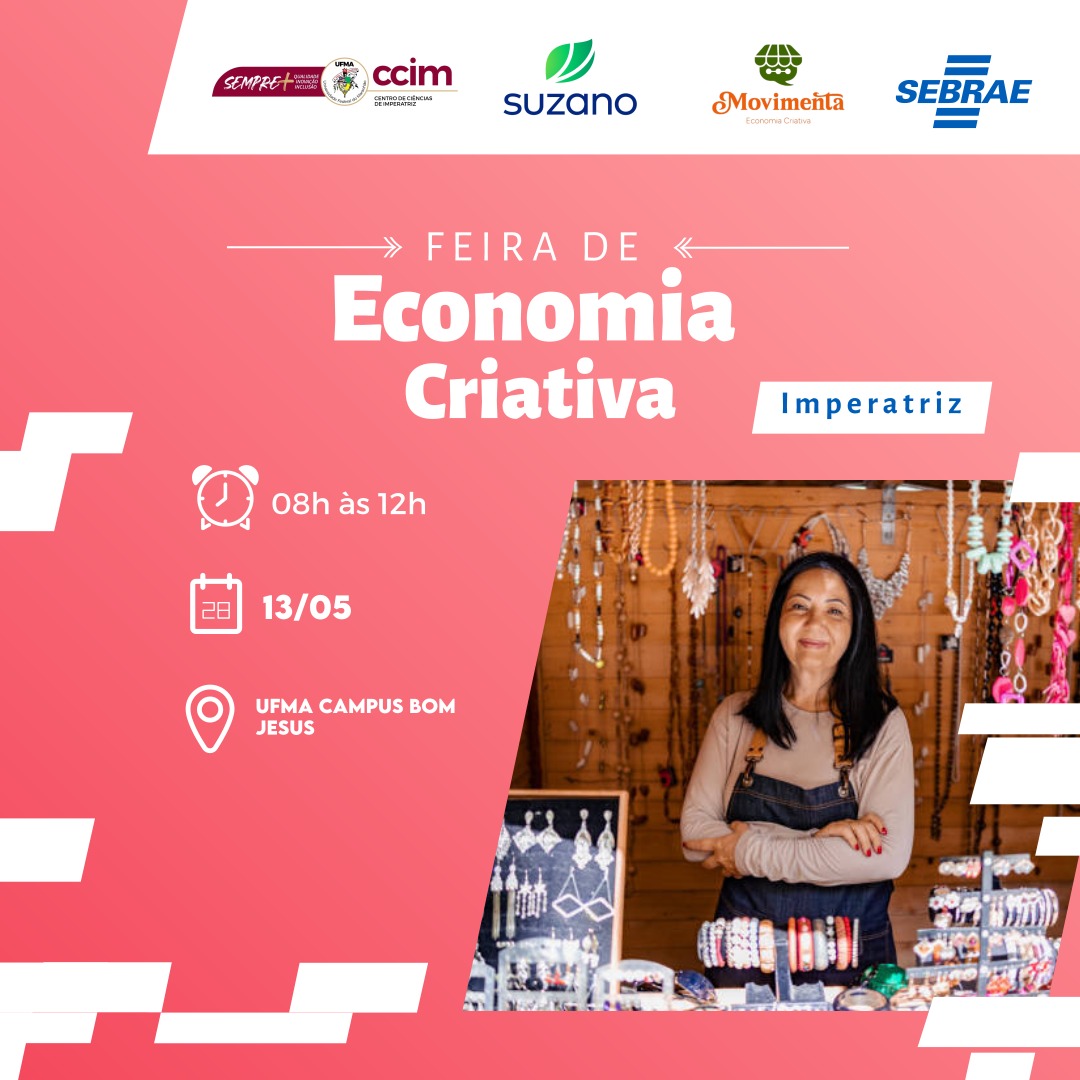 UFMA Imperatriz realiza Feira de Economia Criativa no próximo dia 13