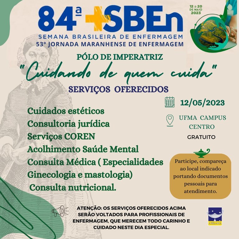 84ª Semana Brasileira de Enfermagem e I Jornada Científica de Enfermagem  acontecem no HU-Unifap — Empresa Brasileira de Serviços Hospitalares