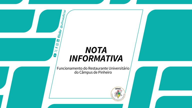UFMA informa funcionamento do Restaurante Universitário do Câmpus de Pinheiro