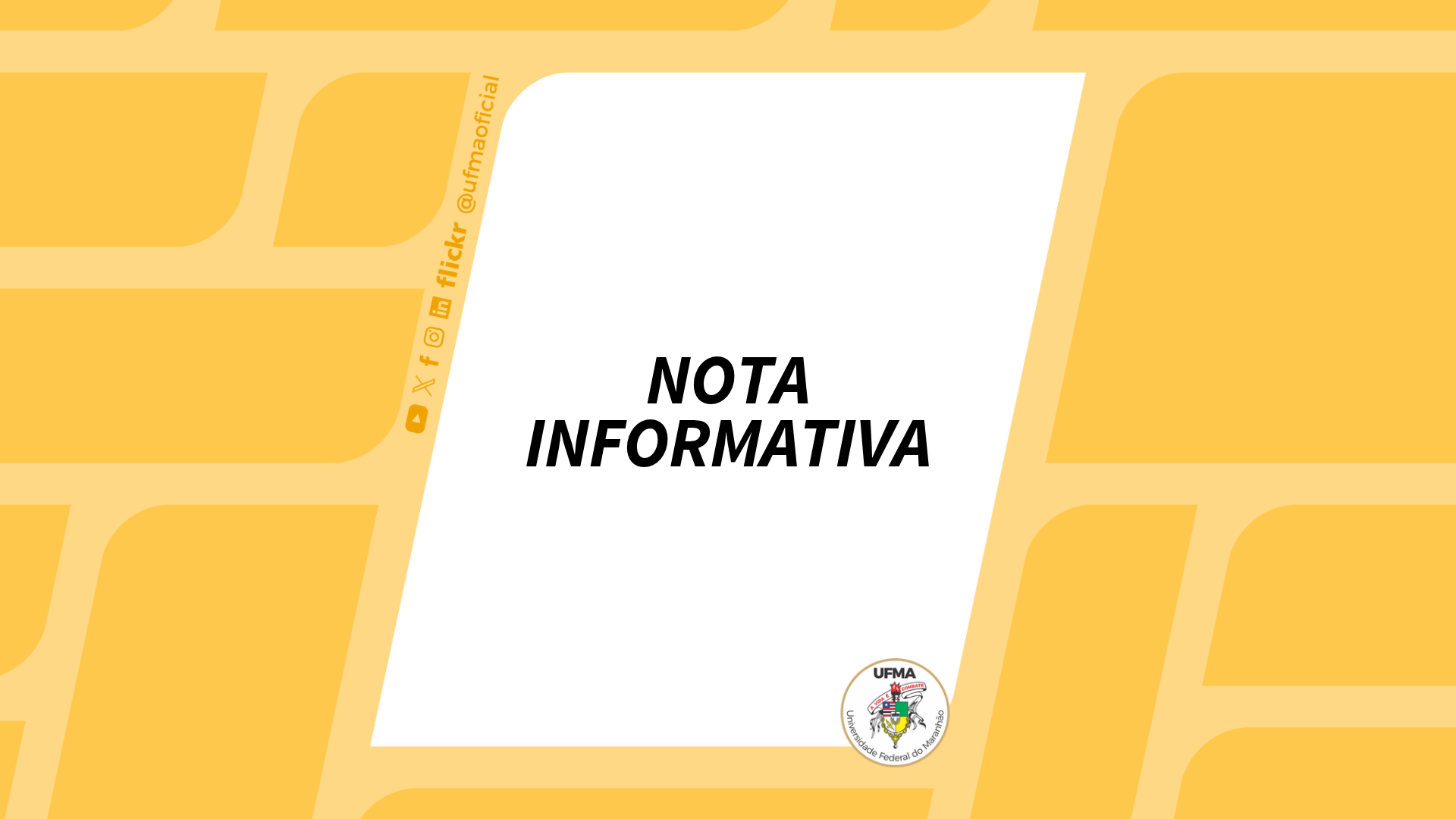 UFMA informa manutenção de energia elétrica nessa terça-feira, 20 de outubro