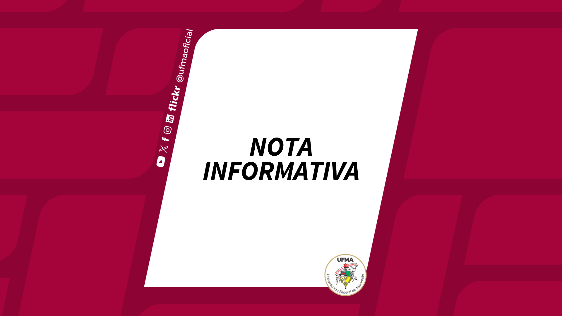 UFMA informa ponto facultativo na sexta-feira, 30 de outubro