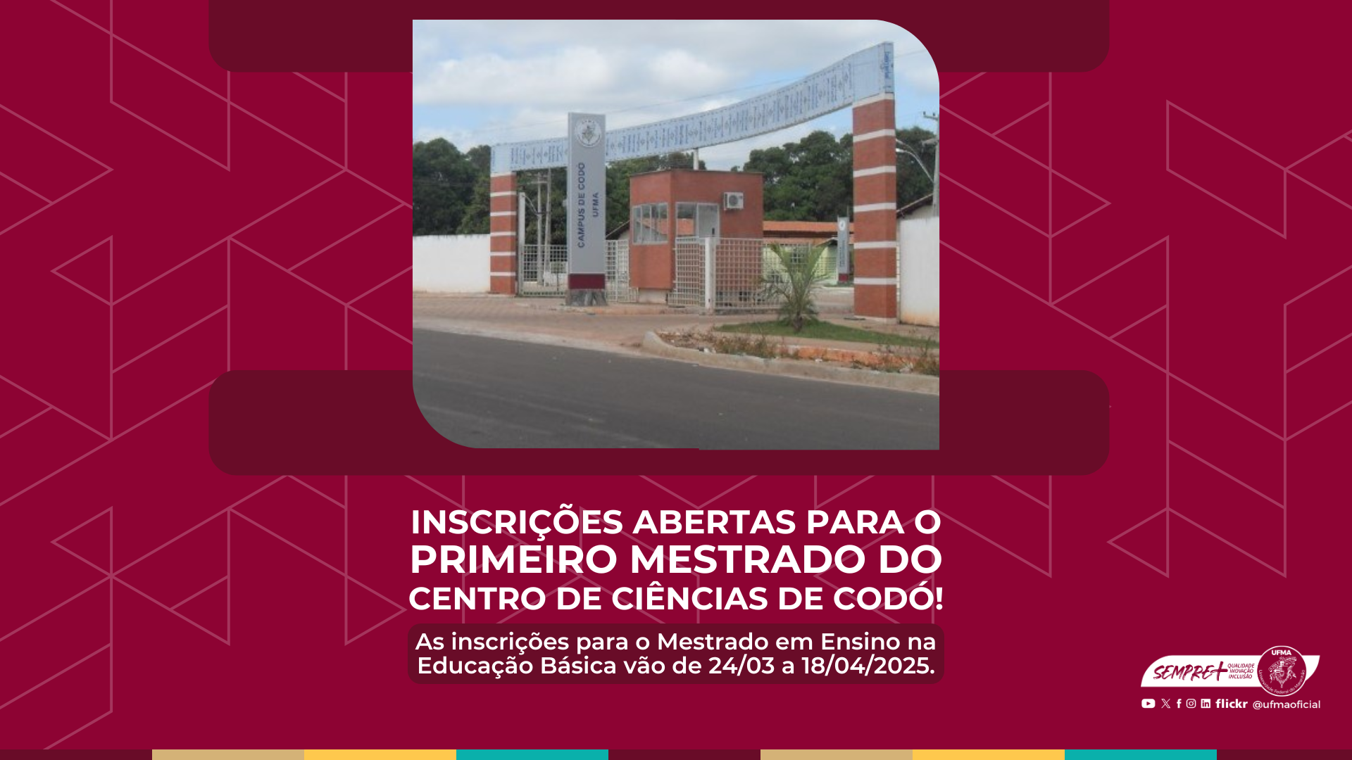 UFMA lança Mestrado em Ensino na Educação Básica no câmpus de Codó