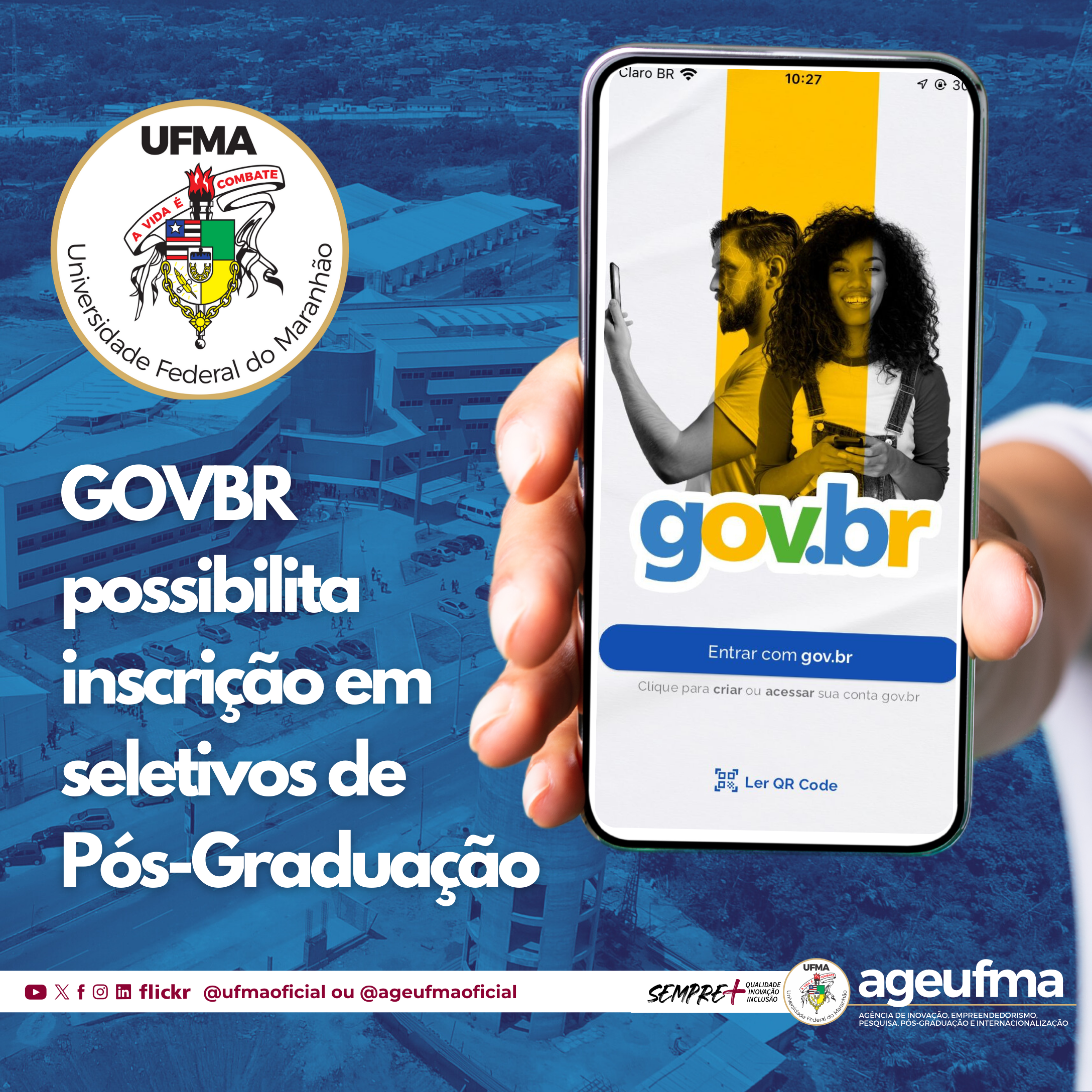 UFMA moderniza acesso aos seletivos de pós-graduação por meio da plataforma GOVBR