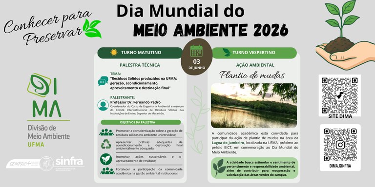 UFMA promove Dia Mundial do Meio Ambiente com foco em conscientização e sustentabilidade