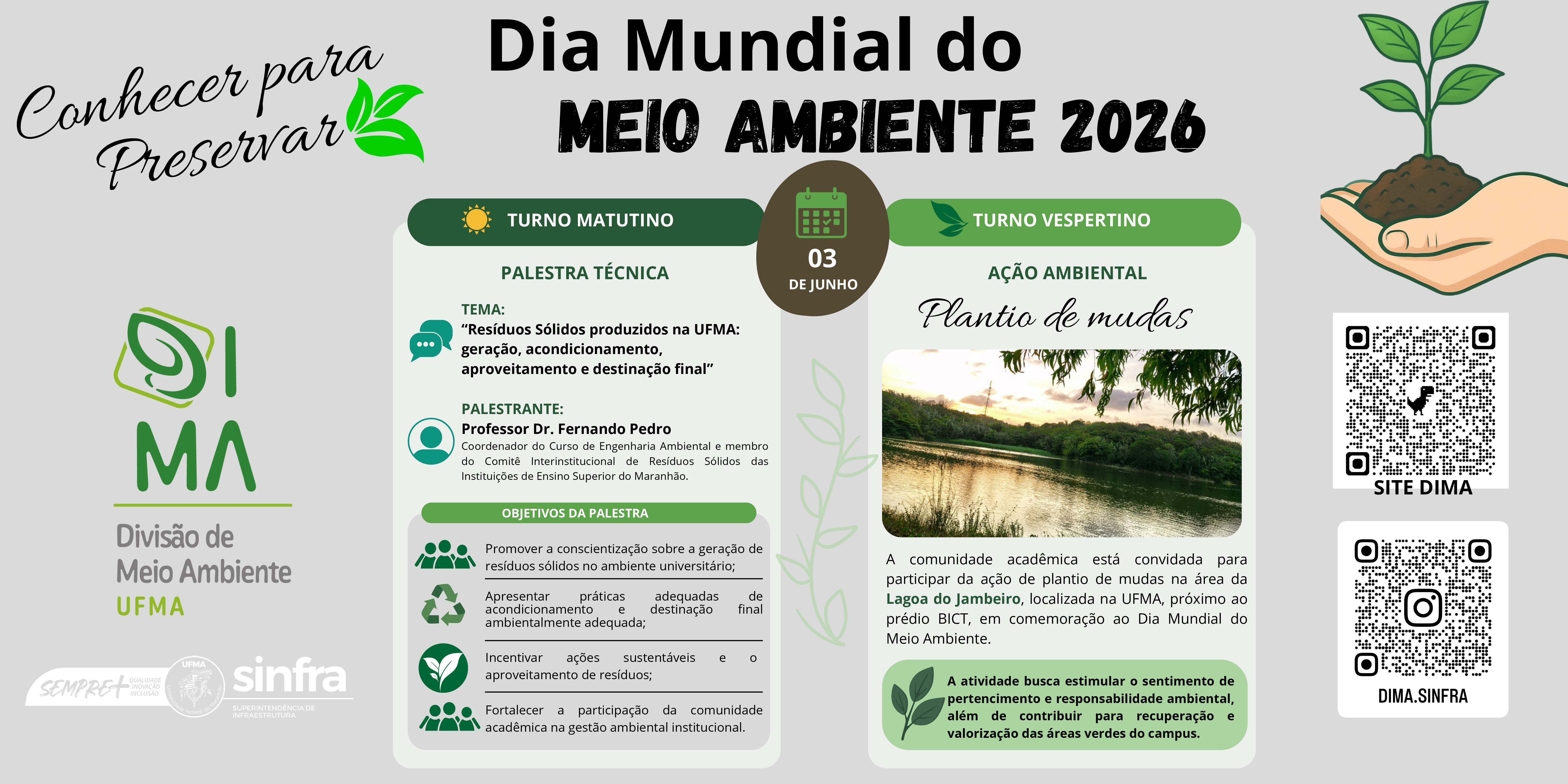 UFMA promove Dia Mundial do Meio Ambiente com foco em conscientização e sustentabilidade