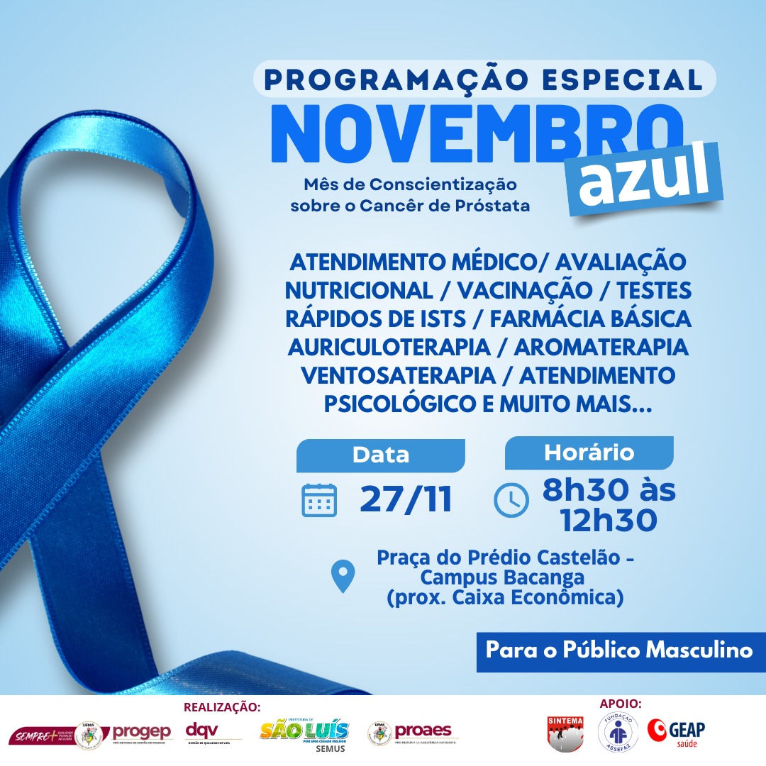 UFMA promove evento gratuito em alusão ao Novembro Azul