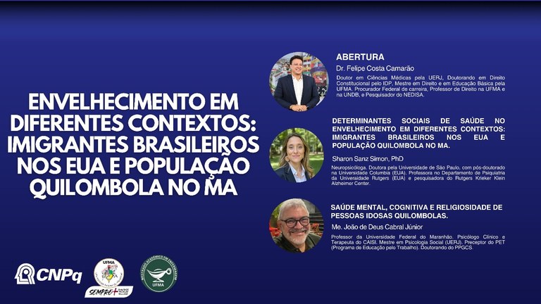 UFMA promove evento sobre envelhecimento de populações vulnerabilizadas