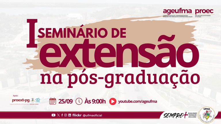 UFMA promove I Seminário de Extensão na Pós-Graduação