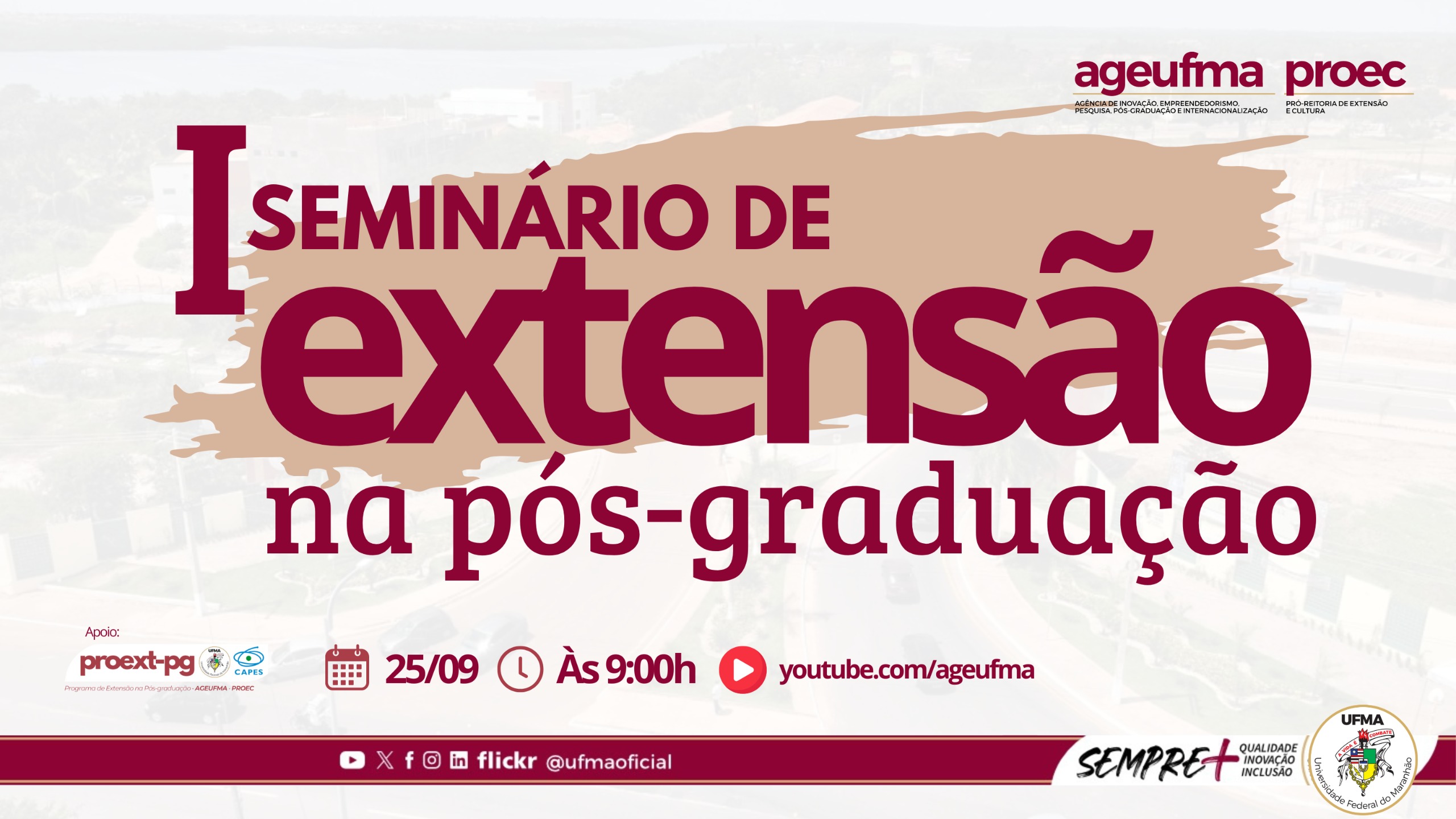 UFMA promove I Seminário de Extensão na Pós-Graduação