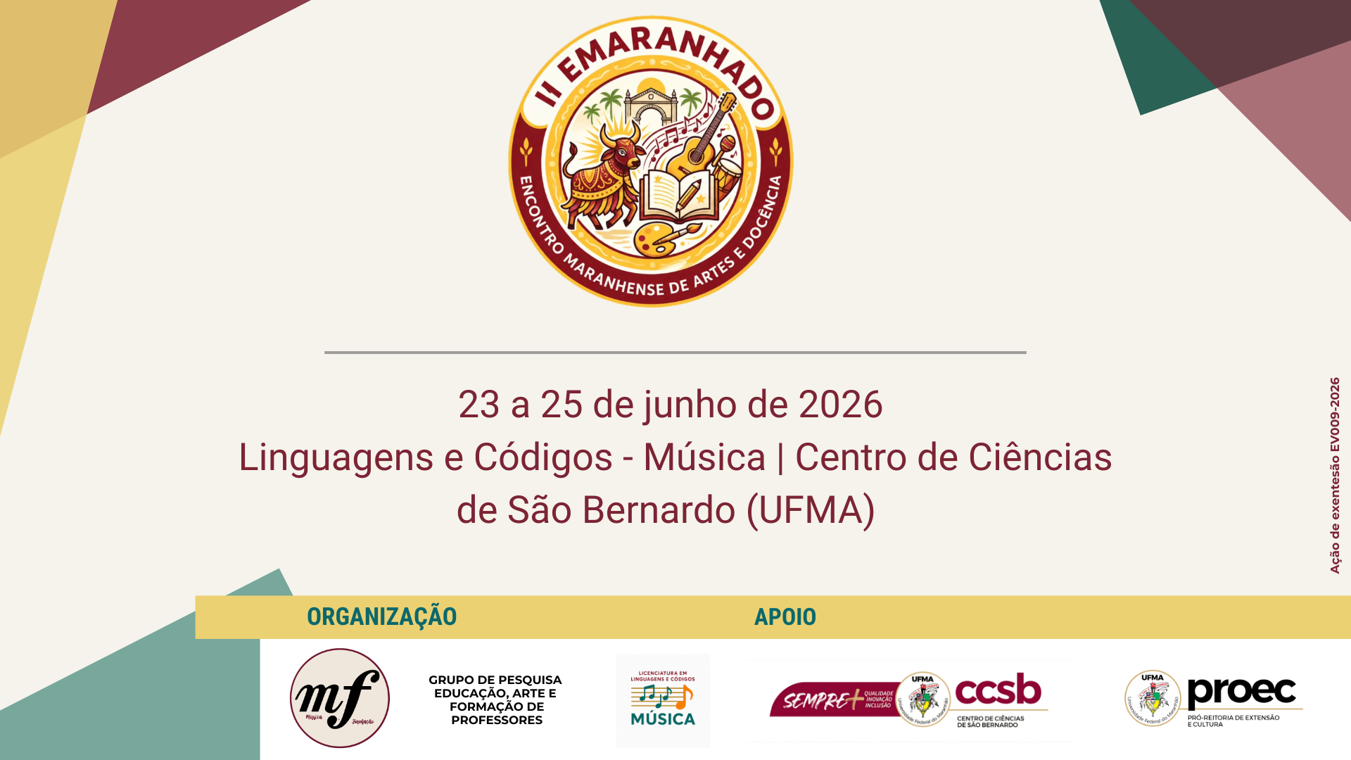 Realizado no Centro de Ciências de São Bernardo, o encontro reunirá estudantes, professores, pesquisadores e comunidade entre os dias 23 e 25 de junho