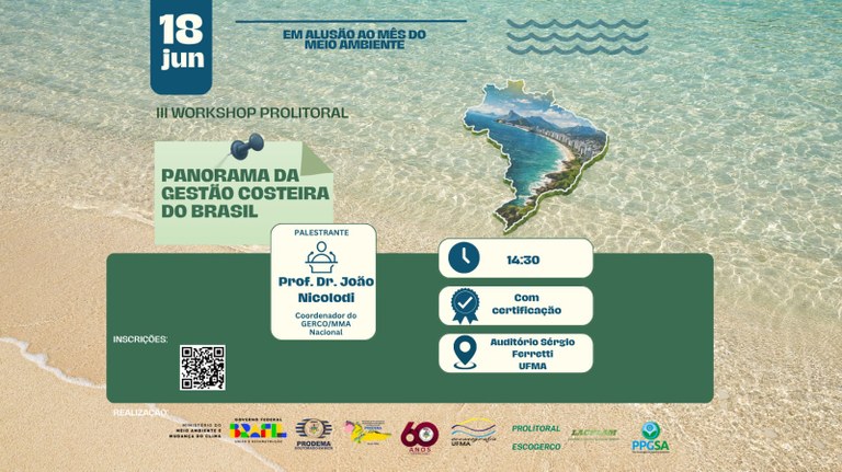 UFMA promove III Workshop PROLITORAL com foco nos desafios e perspectivas da gestão costeira no Brasil