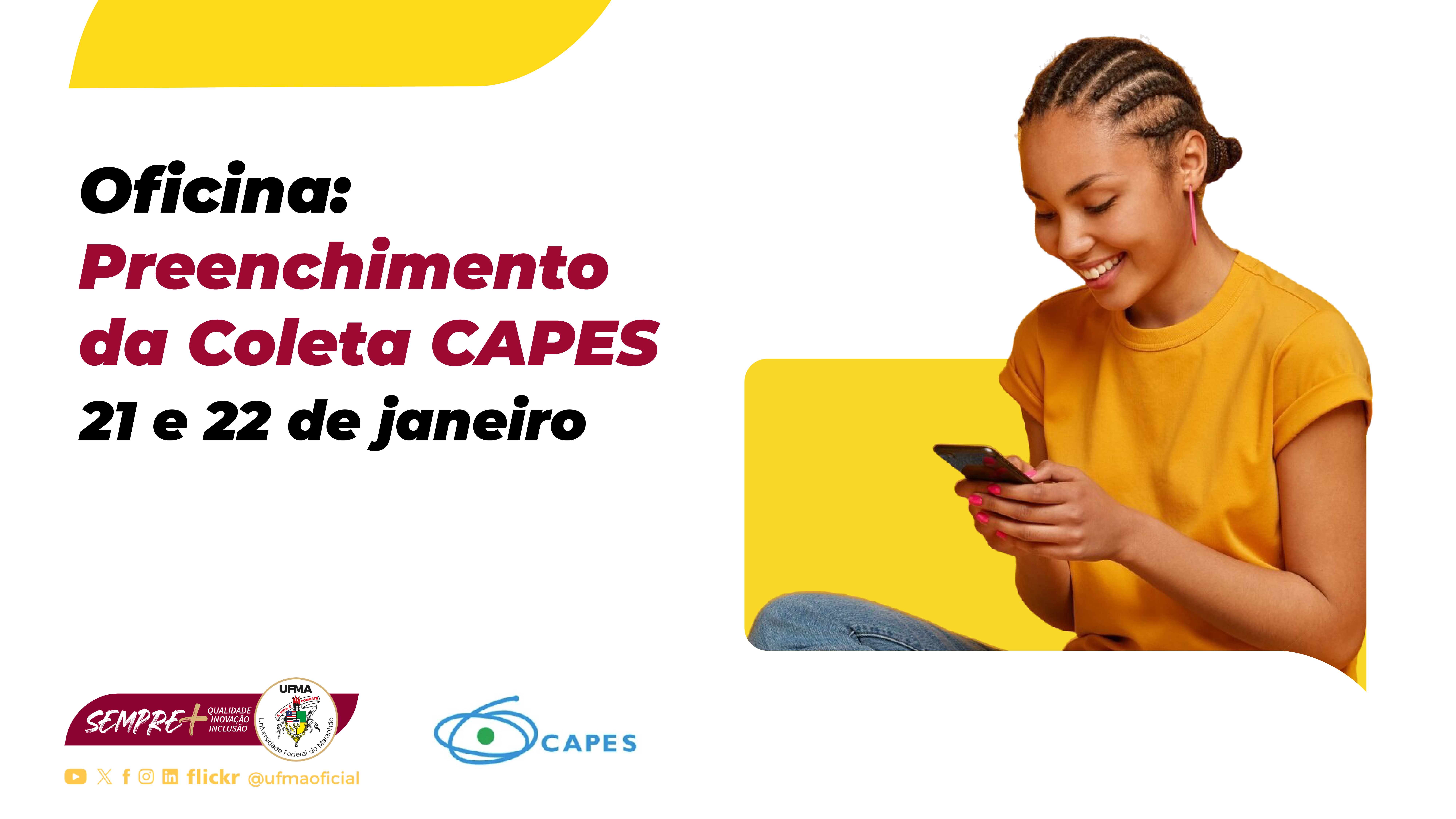 UFMA promove oficinas para preenchimento da Coleta CAPES