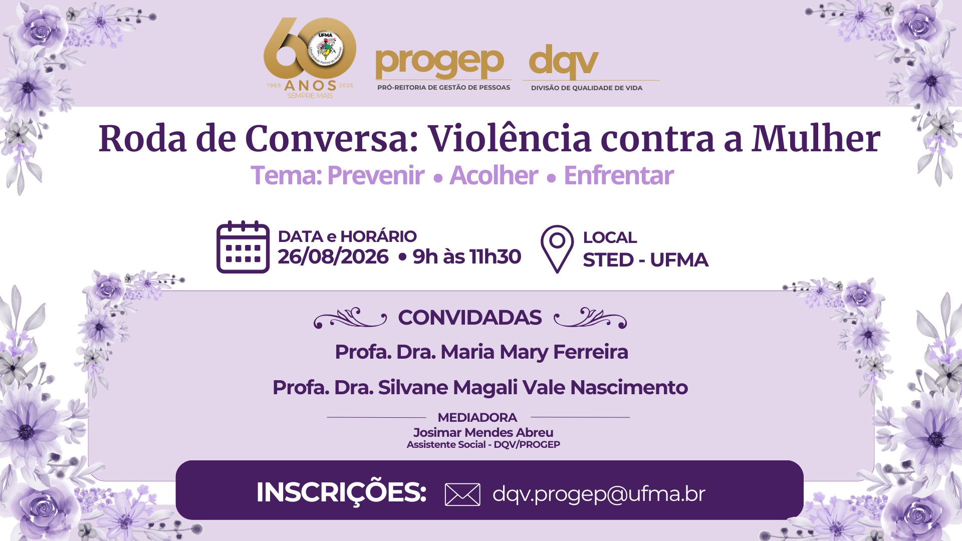 UFMA promove roda de conversa sobre prevenção e enfrentamento da violência contra a mulher