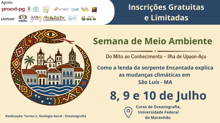 UFMA promove Semana de Meio Ambiente com programação gratuita sobre mudanças climáticas
