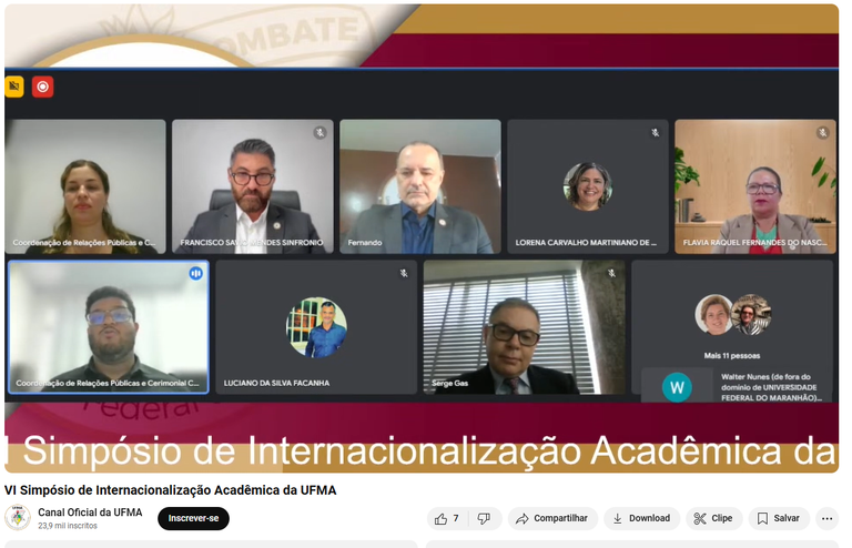 UFMA promove VI Simpósio de Internacionalização Acadêmica (Sinta) da UFMA