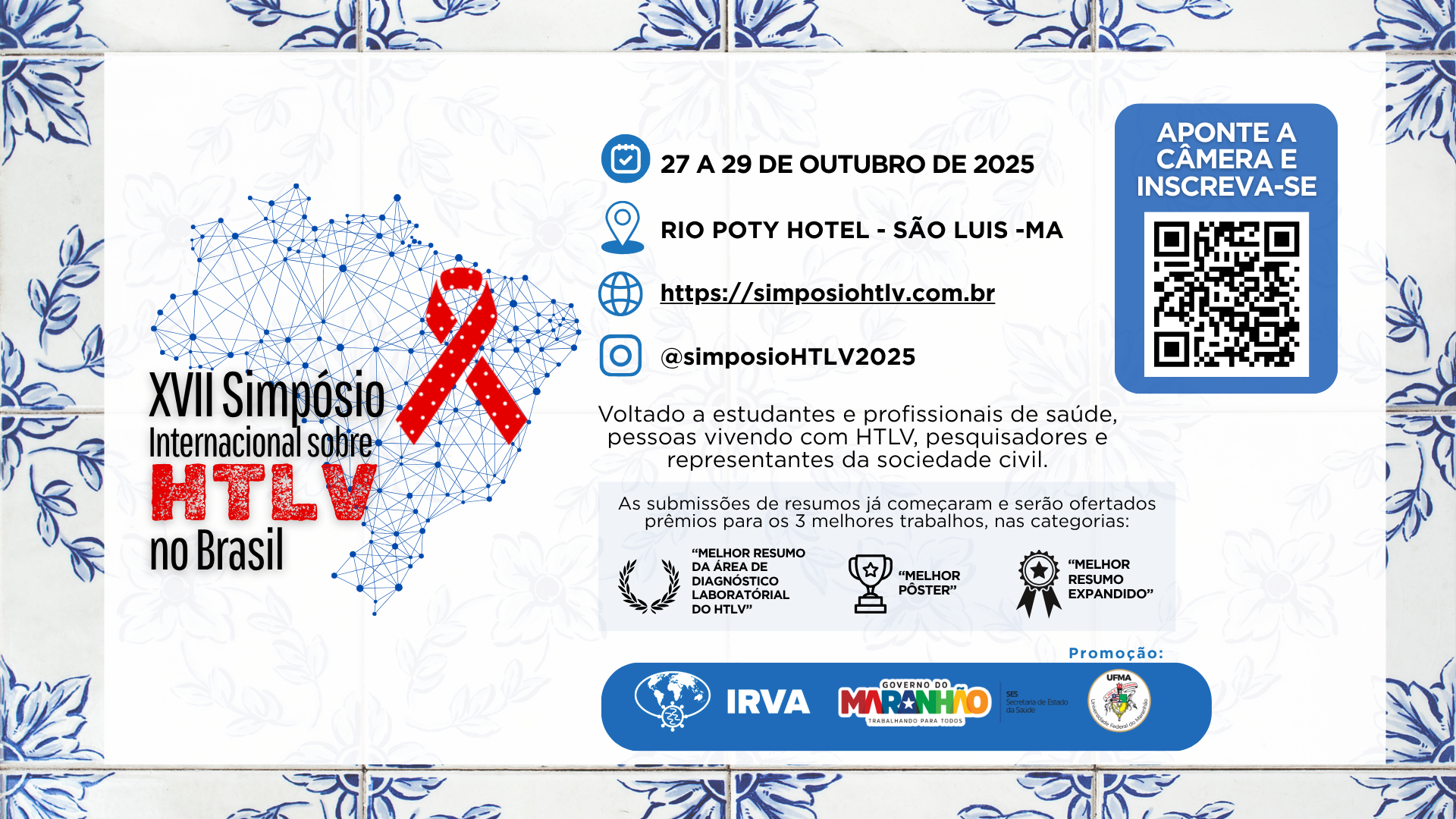 UFMA promove XVII Simpósio Internacional sobre HTLV, em São Luís