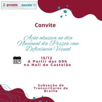 UFMA realiza ação alusiva ao Dia Nacional da Pessoa com Deficiência Visual nessa segunda-feira, 15