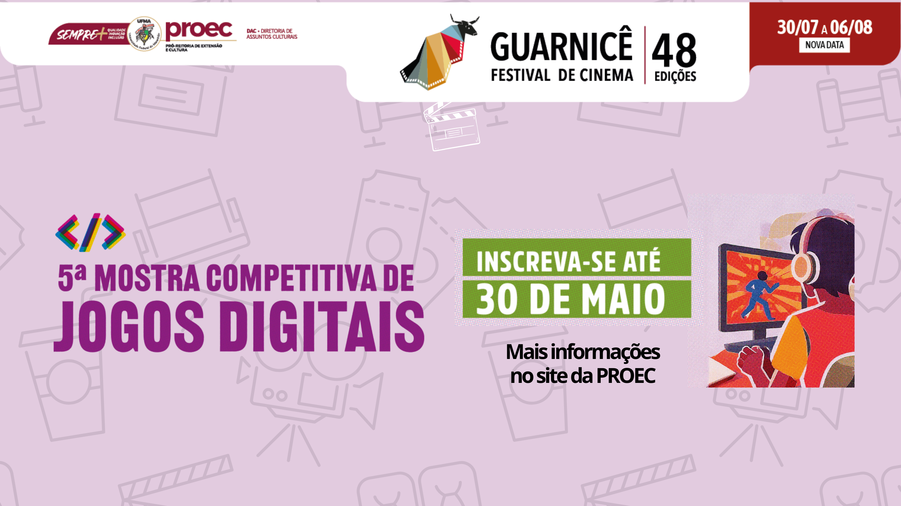 Última Chamada: inscrições para a 5ª Mostra Competitiva de Jogos Digitais do Festival Guarnicê encerram nesta sexta-feira, 30