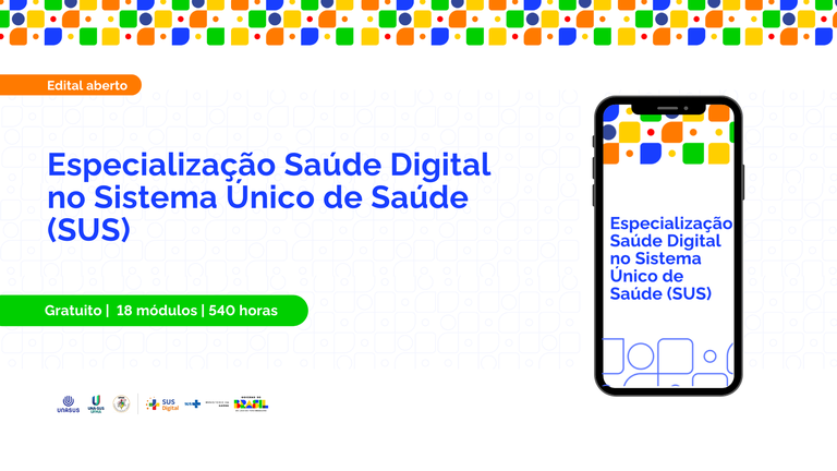 UNA-SUS/UFMA lança edital para Especialização gratuita em Saúde Digital no SUS