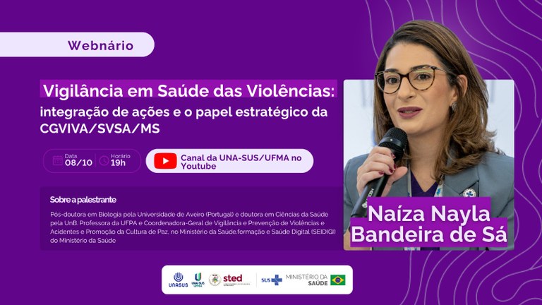 UNA-SUS/UFMA promove webpalestra sobre vigilância em saúde das violências