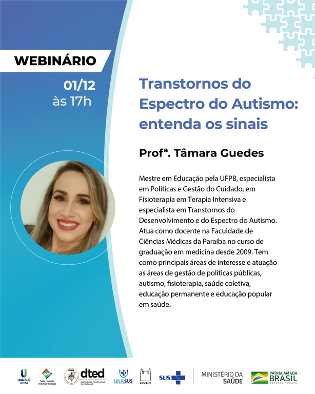 UNA-SUS-UFMA realizará, nessa quinta, 1º, webinário “Transtornos do Espectro do Autismo entenda os sinais”.png