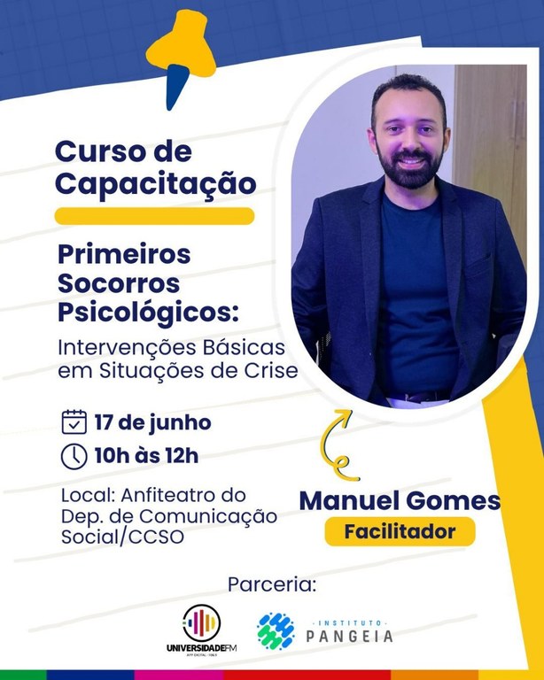 Universidade FM e Instituto Pangeia promovem capacitação em Primeiros Socorros Psicológicos