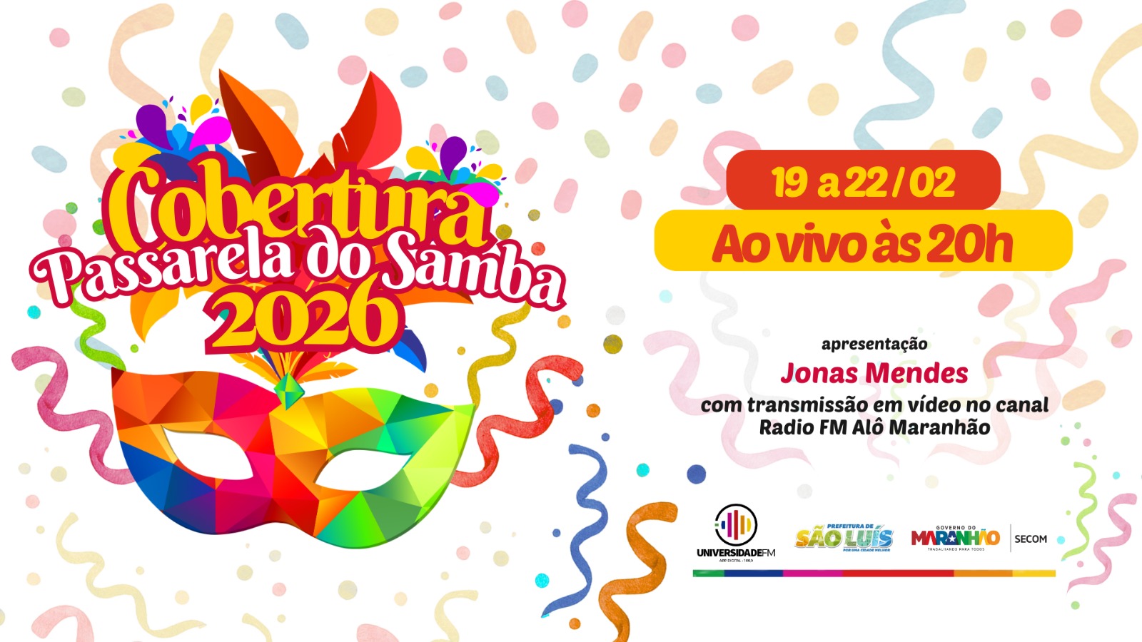 Universidade FM e Web Rádio Alô Maranhão realizam transmissão na Passarela do Samba Chico Coimbra