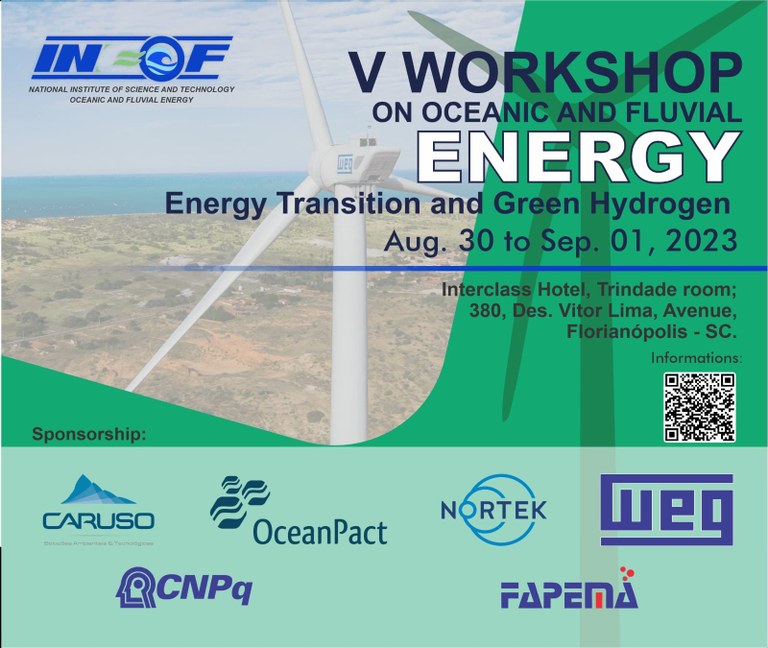 V Workshop de Energias Oceânicas e Fluviais está com inscrições abertas.