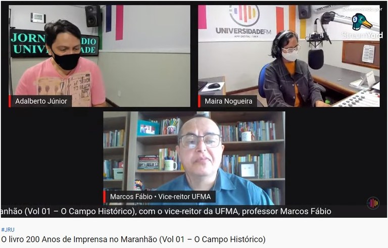 Vice-reitor Marcos Fábio fala sobre o lançamento do livro 200 anos da Imprensa no Maranhão.jpg