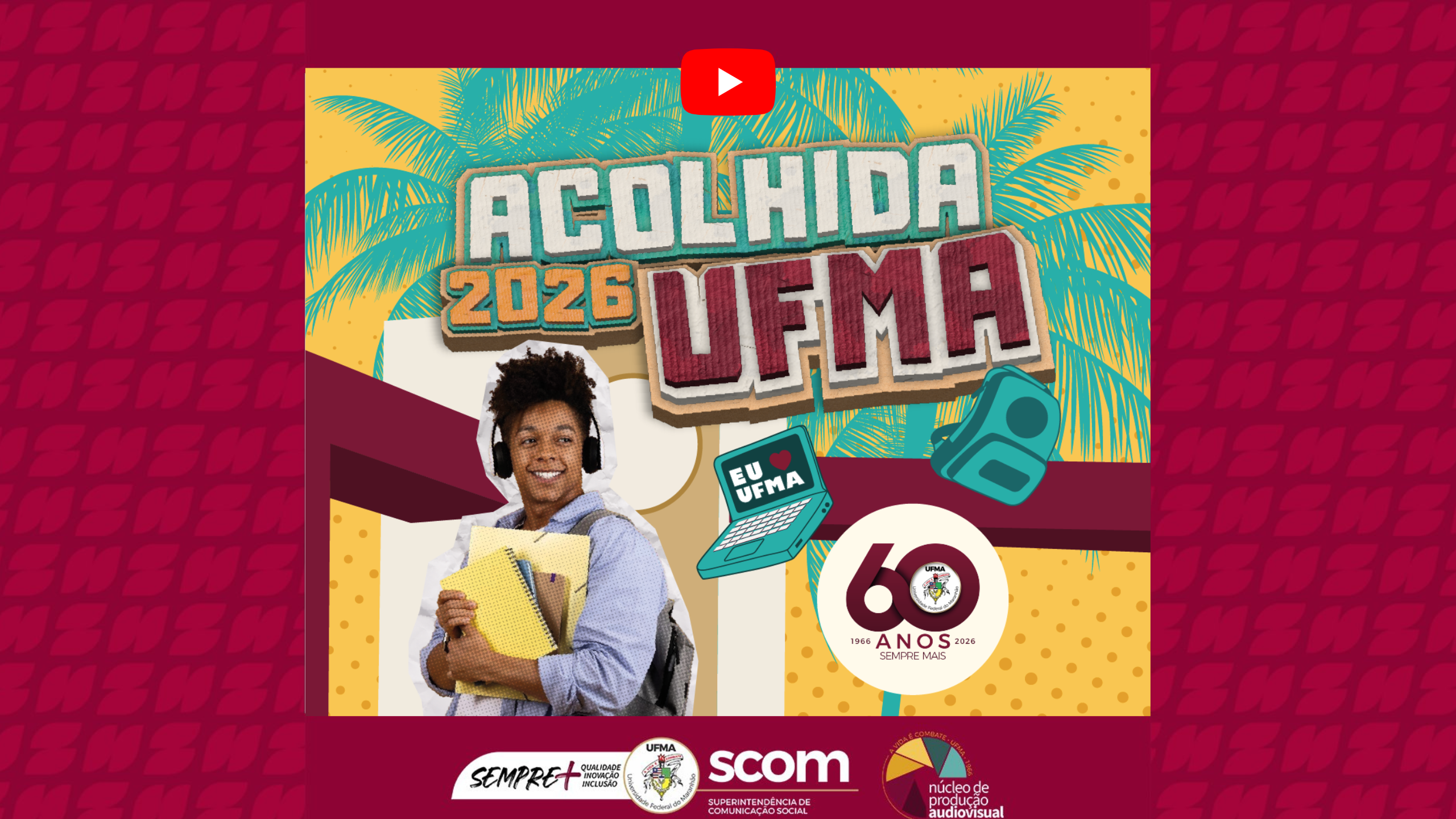 UFMA recebe calouros com mensagem de boas-vindas do reitor