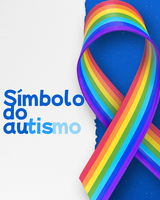 O gradiente de cores simboliza a diversidade de experiências, habilidades e desafios dentro do espectro.