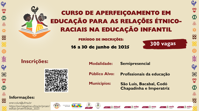 UFMA oferece 300 vagas em curso sobre relações étnico-raciais na educação infantil.png