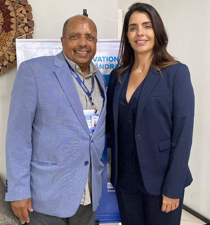 Presidente da FSADU, Walter Nunes e a procuradora federal Diana Guimarães Azin