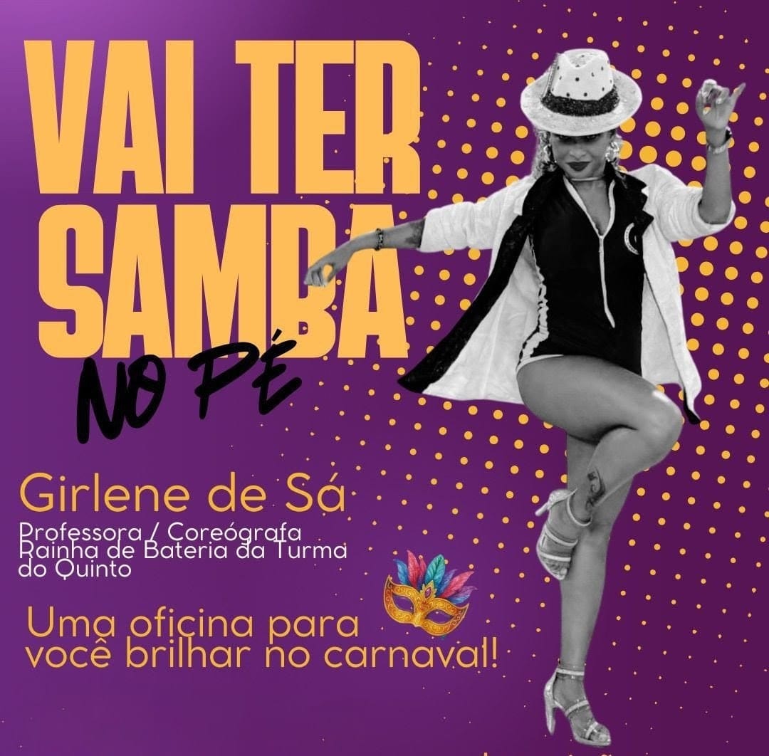 Movidance promove oficina de Samba no Pé